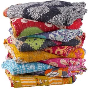 Krati Exports Vintage Kantha Quilts Handmade Old Saree Made gudari Boho Bedding Throw Blanket Bedspread Rally Krati Exports Vintage Kantha Quilts Handmade Old Saree Made gudari Boho Bedding Throw Blanket Bedspread Rally