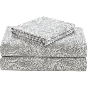 Comfort Spaces 100% Cotton Sheets Queen, Breathable, Naturally Cool Cotton Sheets, Soft Cotton Bed Sheets with 14" Elastic Pocket Fits up to 16" Mattress, All Seasons Sheet Set, Paisley Multi 4 Piece Comfort Spaces 100% Cotton Sheets Queen, Breathable, Naturally Cool Cotton Sheets, Soft Cotton Bed Sheets with 14" Elastic Pocket Fits up to 16" Mattress, All Seasons Sheet Set, Paisley Multi 4 Piece