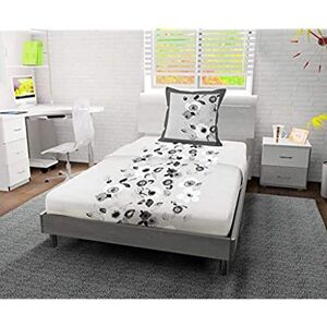 Soleil d'ocre Aquarelle Bedding Set, Cotton, Grey, 180 x 290 cm Soleil d'ocre Aquarelle Bedding Set, Cotton, Grey, 180 x 290 cm