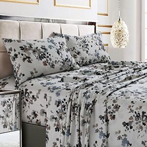 Tribeca Living Queen Cotton Sheet Set - Floral Print, 300TC, Extra Deep Tribeca Living Queen Cotton Sheet Set - Floral Print, 300TC, Extra Deep