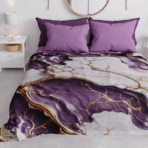 PETTI Artigiani Italiani Spring-Summer Double Bedspread Light Blanket Queen Size Bed Sheets Purple Marble 100% Made in Italy PETTI Artigiani Italiani Spring-Summer Double Bedspread Light Blanket Queen Size Bed Sheets Purple Marble 100% Made in Italy
