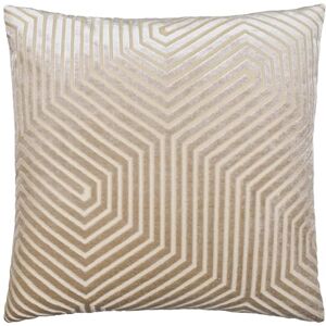 Paoletti Evoke Velvet Feather Filled Cushion – Luxurious Chevron Pattern Decorative Square Pillow With Filling (Mink 55x55cm) Paoletti Evoke Velvet Feather Filled Cushion – Luxurious Chevron Pattern Decorative Square Pillow With Filling (Mink 55x55cm)