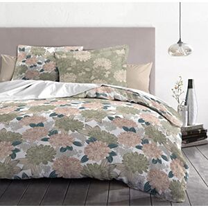 Home Linge Passion 3 Piece Duvet Cover 100% Cotton 57 Thread Count Double 240 x 260 cm Green Vendomes Design Home Linge Passion 3 Piece Duvet Cover 100% Cotton 57 Thread Count Double 240 x 260 cm Green Vendomes Design