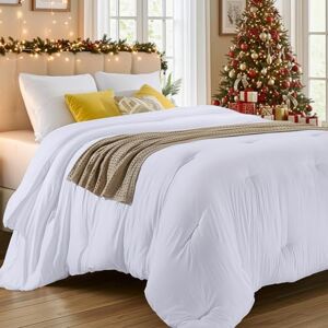 Utopia Bedding All Season Down Alternative Quilted Comforter Microfiber Duvet Insert with Corner Tabs Machine Washable Bed Comforter, White, Queen Utopia Bedding All Season Down Alternative Quilted Comforter Microfiber Duvet Insert with Corner Tabs Machine Washable Bed Comforter, White, Queen