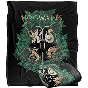 LOGOVISION HARRY POTTER Hogwarts Green and Gold Floral Crest Officially Licensed Silky Touch Super Soft Throw Blanket 152 x 127 cm LOGOVISION HARRY POTTER Hogwarts Green and Gold Floral Crest Officially Licensed Silky Touch Super Soft Throw Blanket 152 x 127 cm