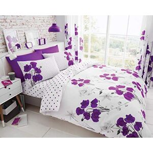 GC GAVENO CAVAILIA Luxury Geometric Duvet Cover Quilt Set with Pillow Case, Reversible, Poly Cotton Bedding, Polycotton, Poppy-Aubergine, King GC GAVENO CAVAILIA Luxury Geometric Duvet Cover Quilt Set with Pillow Case, Reversible, Poly Cotton Bedding, Polycotton, Poppy-Aubergine, King