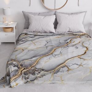 PETTI Artigiani Italiani - Light Grey Marble Bedspread - Double Bed PETTI Artigiani Italiani - Light Grey Marble Bedspread - Double Bed