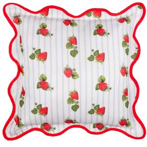 furn. Fruits Strawberries Polyester Filled Cushion – Water Resistant Striped Strawberry Fruit Outdoor Wiggle Piped Edge Decorative Pillow (Blue 45x45cm) furn. Fruits Strawberries Polyester Filled Cushion – Water Resistant Striped Strawberry Fruit Outdoor Wiggle Piped Edge Decorative Pillow (Blue 45x45cm)