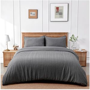GC GAVENO CAVAILIA Microfiber Bedding Duvet Cover Set Double Charcoal GC GAVENO CAVAILIA Microfiber Bedding Duvet Cover Set Double Charcoal