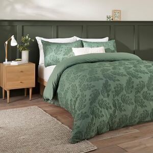furn. Duvet Day Seville Leaf Duvet Cover Set – Tufted Soft Touch Leaf Design with Easy-Care Finish (Green Single) furn. Duvet Day Seville Leaf Duvet Cover Set – Tufted Soft Touch Leaf Design with Easy-Care Finish (Green Single)