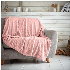 GC GAVENO CAVAILIA Luxury Popcorn Honey Comb Sofa Bed Blanket, Easy Care Super Soft & Warm Fluffy Settee Waffle Throw, Blush Pink, 150X200, 651291 GC GAVENO CAVAILIA Luxury Popcorn Honey Comb Sofa Bed Blanket, Easy Care Super Soft & Warm Fluffy Settee Waffle Throw, Blush Pink, 150X200, 651291