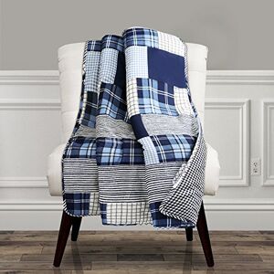 Lush Decor Throw, Blue, 60 Inches x 50 Inches Lush Decor Throw, Blue, 60 Inches x 50 Inches