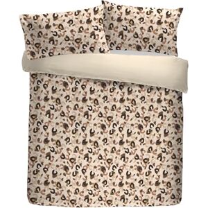 Fusion Snug Cosy Leopard Sherpa Reverse Duvet Cover Set Double Bed Size in Natural Fusion Snug Cosy Leopard Sherpa Reverse Duvet Cover Set Double Bed Size in Natural