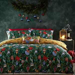 Furn Super King Reversible Christmas Duvet Cover Set - Festive Holiday Bedding Furn Super King Reversible Christmas Duvet Cover Set - Festive Holiday Bedding