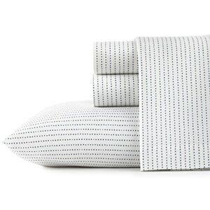 City Scene Radius Twin Bed Sheet Set - Percale Cotton, Navy Dots City Scene Radius Twin Bed Sheet Set - Percale Cotton, Navy Dots