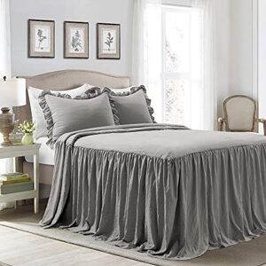Lush Decor Queen Duvet Cover Set with Volant Skirt - Bedding Lush Decor Queen Duvet Cover Set with Volant Skirt - Bedding