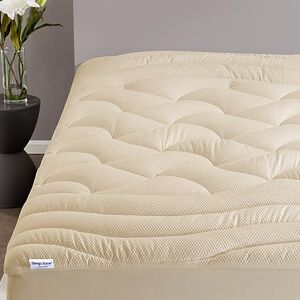 Cooling Queen Mattress Topper, Premium Zoned Cool Mattress Pad Cover, Thick Padded Mattress Protector Breathable Washable, Deep Pocket 8-21" (Beige, Queen) Cooling Queen Mattress Topper, Premium Zoned Cool Mattress Pad Cover, Thick Padded Mattress Protector Breathable Washable, Deep Pocket 8-21" (Beige, Queen)