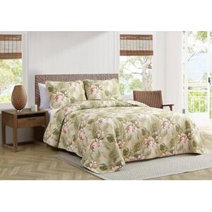 Tommy Bahama Reversible Floral Bedding with Matching Shams, Home Decor Seasons, Cotton, Green, King Tommy Bahama Reversible Floral Bedding with Matching Shams, Home Decor Seasons, Cotton, Green, King
