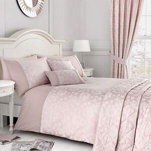 Dreams & Drapes Serene Blossom-Jacquard Duvet Cover Set, Blush Pink, Single Dreams & Drapes Serene Blossom-Jacquard Duvet Cover Set, Blush Pink, Single