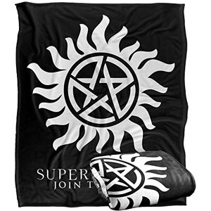 LOGOVISION SUPERNATURAL Anti-Possession Symbol Officially Licensed Silky Touch Super Soft Throw Blanket 152 x 127 cm LOGOVISION SUPERNATURAL Anti-Possession Symbol Officially Licensed Silky Touch Super Soft Throw Blanket 152 x 127 cm