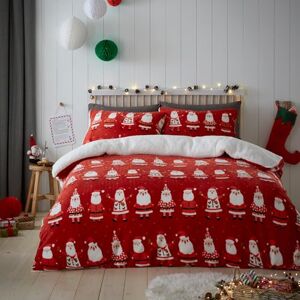 Bedlam Christmas Fleece Duvet Cover Double Bed Teddy Bear Reversible Xmas Bedding (200x200cm) – Santa Claus Design – 2 Pillowcases – Red Festive Bedding Bedlam Christmas Fleece Duvet Cover Double Bed Teddy Bear Reversible Xmas Bedding (200x200cm) – Santa Claus Design – 2 Pillowcases – Red Festive Bedding