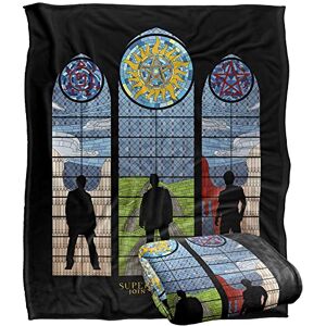 LOGOVISION SUPERNATURAL Stained Glass Officially Licensed Silky Touch Super Soft Throw Blanket 152 x 127 cm LOGOVISION SUPERNATURAL Stained Glass Officially Licensed Silky Touch Super Soft Throw Blanket 152 x 127 cm