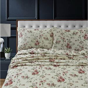 Tribeca Living DHFLOSHEETQUMC Deep Pocket Sheet Set, Queen, Dollhouse Floral Tribeca Living DHFLOSHEETQUMC Deep Pocket Sheet Set, Queen, Dollhouse Floral