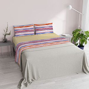 Italian Bed Linen 100% Microfiber Bed Set "FANTASY", Stripes, Double Italian Bed Linen 100% Microfiber Bed Set "FANTASY", Stripes, Double