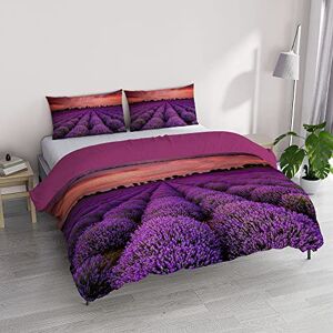Italian Bed Linen "GOODNIGHT Duvet Cover Set, Digital Print, Microfiber, Lavender, Double Italian Bed Linen "GOODNIGHT Duvet Cover Set, Digital Print, Microfiber, Lavender, Double