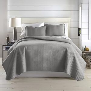 Southshore Fine Living, Inc. Vilano Springs, Premium Quality, Soft, Wrinkle, Fade, & Stain Resistant, Easy Case, Oversized Quilt Cover Set with 1 Quilt Set and 2 Shams, King/California King, Steel Grey Southshore Fine Living, Inc. Vilano Springs, Premium Quality, Soft, Wrinkle, Fade, & Stain Resistant, Easy Case, Oversized Quilt Cover Set with 1 Quilt Set and 2 Shams, King/California King, Steel Grey