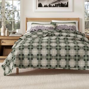 Great Bay Home Salt Creek Reversible Rustic Bedspread Quilt - All-Season Great Bay Home Salt Creek Reversible Rustic Bedspread Quilt - All-Season