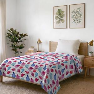 Italian Bed Linen printed summer quilt FANTASY, polyester filling, Petali, 170x270cm Italian Bed Linen printed summer quilt FANTASY, polyester filling, Petali, 170x270cm