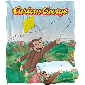 LOGOVISION Curious George Blanket, 152 x 127 cm, Kite Flying George Silky Touch Super Soft Throw Blanket, 50" x 60 LOGOVISION Curious George Blanket, 152 x 127 cm, Kite Flying George Silky Touch Super Soft Throw Blanket, 50" x 60