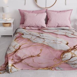 PETTI Artigiani Italiani Spring-Summer Double Bed Bedspread Light Blanket Queen Size Bed Sheets Pink Marble 100% Made in Italy PETTI Artigiani Italiani Spring-Summer Double Bed Bedspread Light Blanket Queen Size Bed Sheets Pink Marble 100% Made in Italy