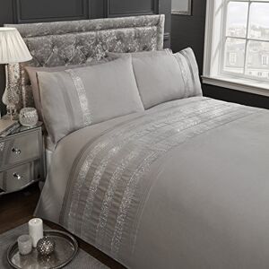 Rapport Home Rapport Carly Duvet Set, Grey, Single Rapport Home Rapport Carly Duvet Set, Grey, Single