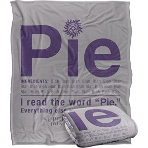 LOGOVISION SUPERNATURAL Pie Officially Licensed Silky Touch Super Soft Throw Blanket 152 x 127 cm LOGOVISION SUPERNATURAL Pie Officially Licensed Silky Touch Super Soft Throw Blanket 152 x 127 cm