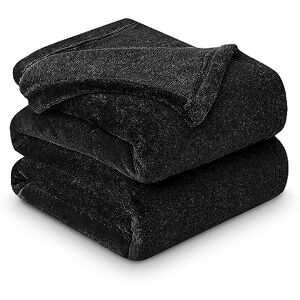 GC GAVENO CAVAILIA Gaveno Cavailia Super Soft Faux Fur Fleece Plain Throw Blanket, Black, King, 200 x 240 cm GC GAVENO CAVAILIA Gaveno Cavailia Super Soft Faux Fur Fleece Plain Throw Blanket, Black, King, 200 x 240 cm