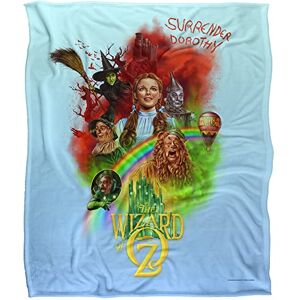 WB 100 Wizard of Oz Poster Silky Touch Super Soft Throw Blanket 152 X 127 cm, White WB 100 Wizard of Oz Poster Silky Touch Super Soft Throw Blanket 152 X 127 cm, White