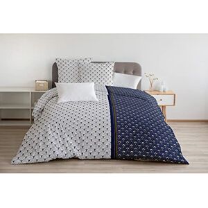 Home Linge Passion 3-Piece Duvet Cover Set 100% Cotton 57 Thread Count Double 240 x 260 cm Rainbow Navy Blue Home Linge Passion 3-Piece Duvet Cover Set 100% Cotton 57 Thread Count Double 240 x 260 cm Rainbow Navy Blue