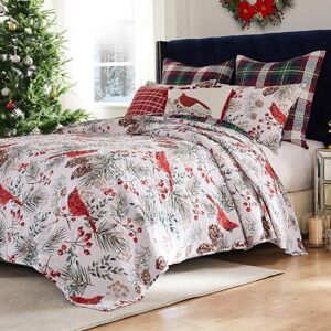 Greenland Home Cardinal Plaid Winter Wonderland Reversible Quilt Set, 3-Piece King/Cal King Greenland Home Cardinal Plaid Winter Wonderland Reversible Quilt Set, 3-Piece King/Cal King