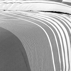 Kampala Hill Homespace Direct Maximus Striped Monochrome Duvet Cover Set Fully Reversible Modern Bedding Single Kampala Hill Homespace Direct Maximus Striped Monochrome Duvet Cover Set Fully Reversible Modern Bedding Single