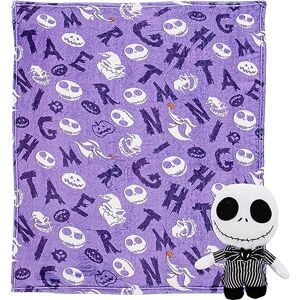 Northwest Character Hugger Pillow & Silk Touch Throw Blanket Set, Polyester, Nightmare Before Christmas-Nightmare Friends, 40" X 50 Northwest Character Hugger Pillow & Silk Touch Throw Blanket Set, Polyester, Nightmare Before Christmas-Nightmare Friends, 40" X 50