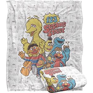 Trevco Sesame Street 123 Sesame Street Officially Licensed Silky Touch Super Soft Throw Blanket 152 x 127 cm Trevco Sesame Street 123 Sesame Street Officially Licensed Silky Touch Super Soft Throw Blanket 152 x 127 cm