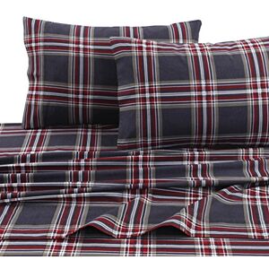 Tribeca Living Heritage Plaid 5 oz Flannel Printed Extra Deep Pocket Sheet Set, 4 pieces, Queen, Multicolor HEPL170DPSSQU Tribeca Living Heritage Plaid 5 oz Flannel Printed Extra Deep Pocket Sheet Set, 4 pieces, Queen, Multicolor HEPL170DPSSQU