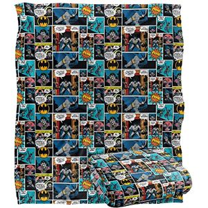 LOGOVISION BATMAN Comic Pattern Officially Licensed Silky Touch Super Soft Throw Blanket 152 x 127 cm LOGOVISION BATMAN Comic Pattern Officially Licensed Silky Touch Super Soft Throw Blanket 152 x 127 cm