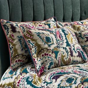 Edinburgh Weavers EW by Aretha Pillowcase Pair – Paisley Design Cotton Sateen, 200 Thread Count (Teal/Olive – 50 x 75cm) Edinburgh Weavers EW by Aretha Pillowcase Pair – Paisley Design Cotton Sateen, 200 Thread Count (Teal/Olive – 50 x 75cm)