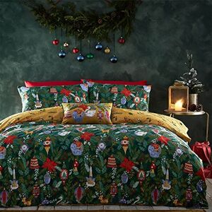 Furn Deck The Halls Christmas Reversible Duvet Cover Set - King - Unisex Furn Deck The Halls Christmas Reversible Duvet Cover Set - King - Unisex