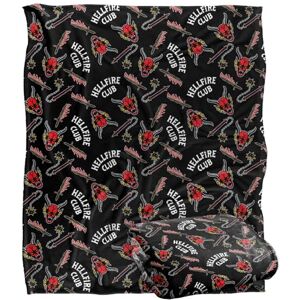 Stranger Things HELLFIRE CLUB PATTERN Silky Touch Super Soft Throw Blanket 152 x 127 cm Stranger Things HELLFIRE CLUB PATTERN Silky Touch Super Soft Throw Blanket 152 x 127 cm