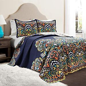 Lush Decor Clara Quilt 3 Piece Reversible Bedding Set - Full/Queen Lush Decor Clara Quilt 3 Piece Reversible Bedding Set - Full/Queen