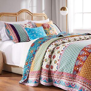 Greenland Home Twin/XL Reversible Cotton Quilt Set - Bedding Greenland Home Twin/XL Reversible Cotton Quilt Set - Bedding